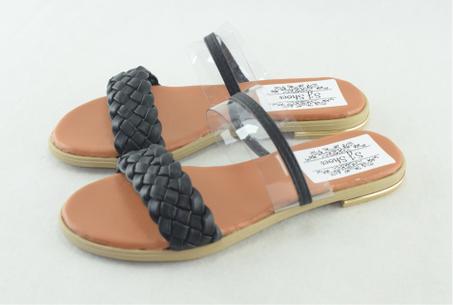 700-Sandale femme  Noir Tendance 2023-2024