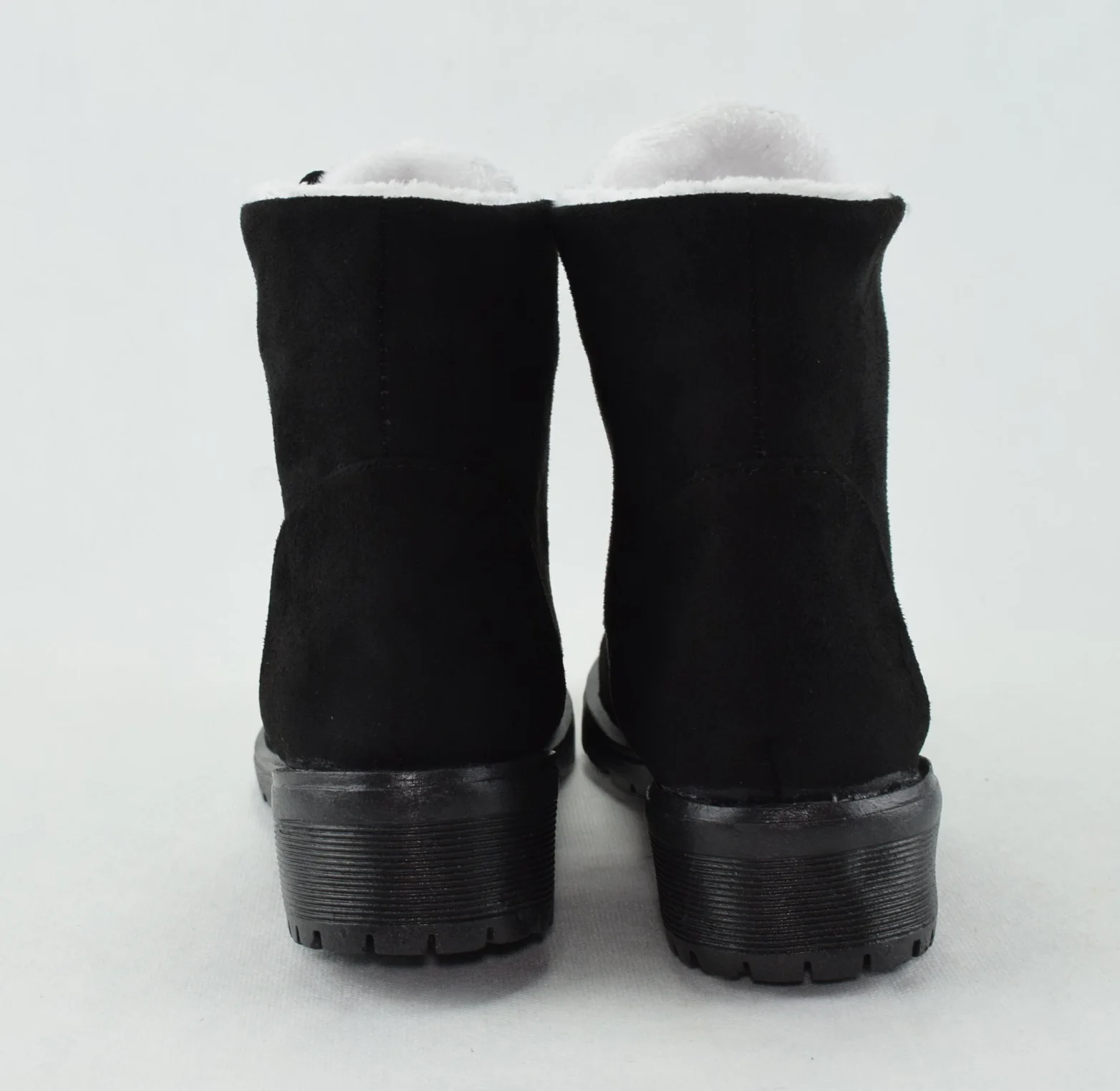 159 - Bottes pour femme en Daim tendance hiver 2023-2024 - Noir