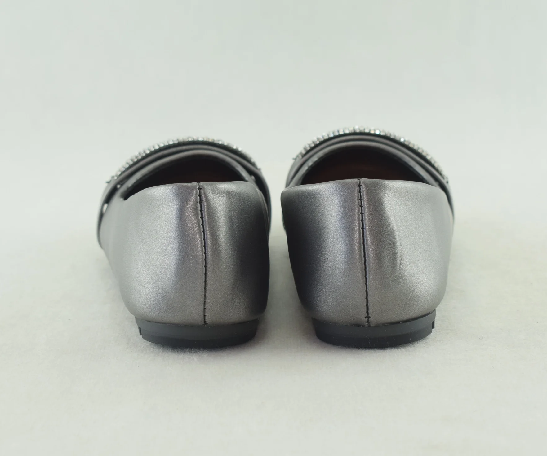 741-Mocassin fille élégant et léger - argent