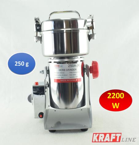 663 - Moulin professionnel a café, épices et grains 250g, 2200W - 250A