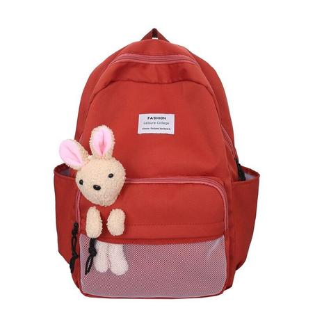 689R - Sac à dos pour femmes, sacs à dos simples pour filles, sacs pour femmes - Rouge
