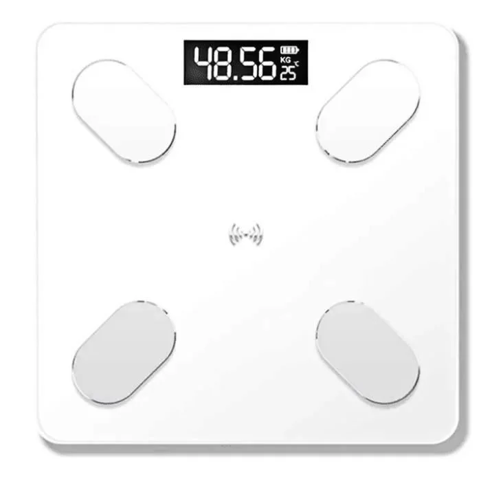 431B - Balance Pese Personne Impédancemètre Bluetooth Connectee - blanc