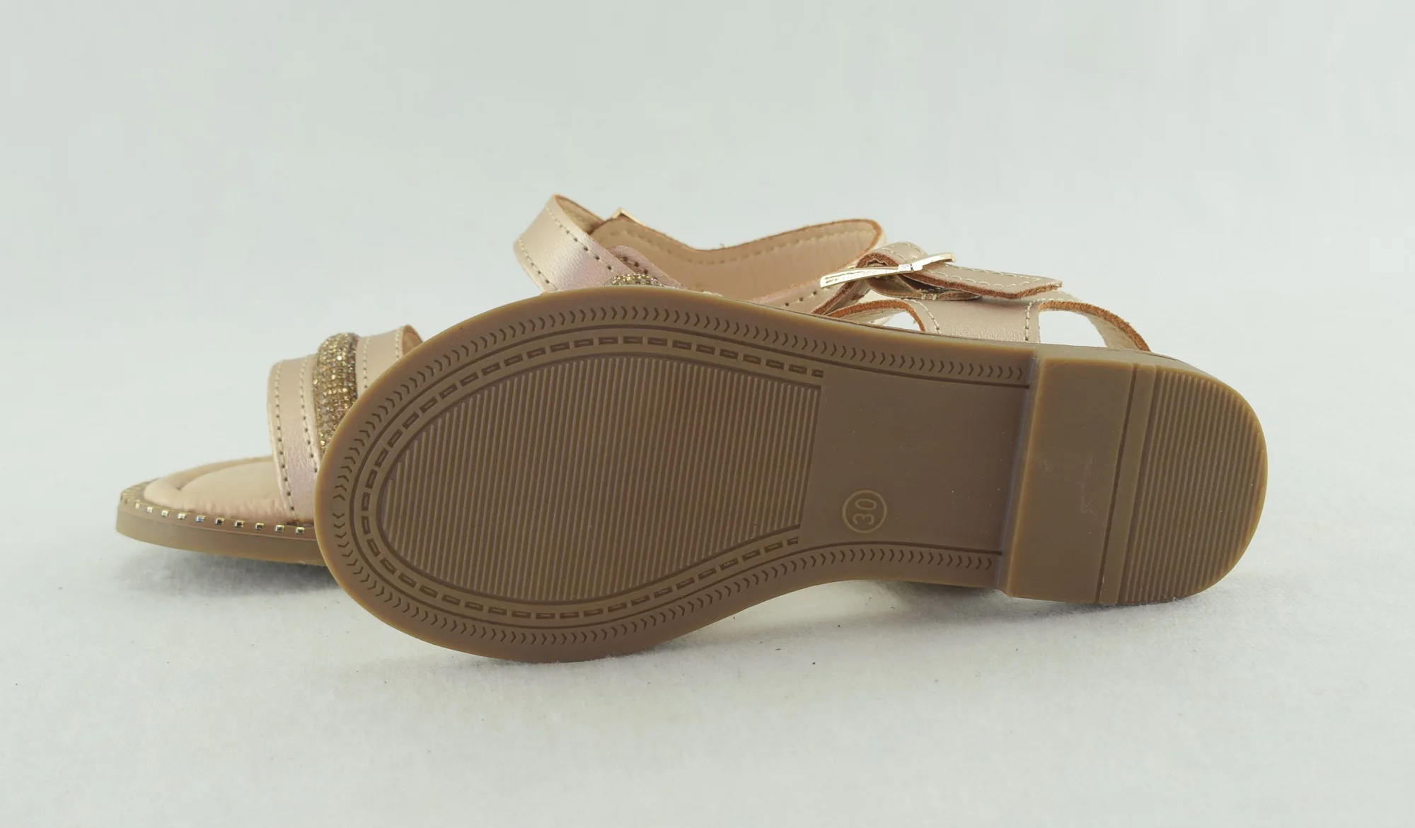 743-Sandale casual et confortable pour fille du 30 au 35 or