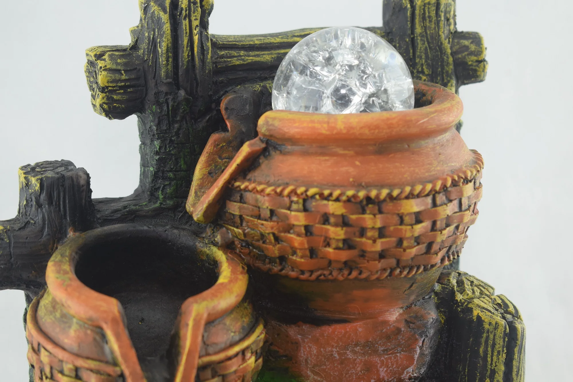 888 - Fontaine de table d'intérieur, petite cascade de montagne avec boule roulante