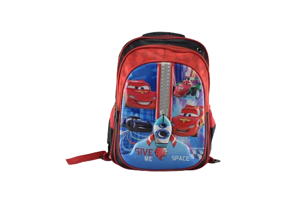 858 - Cartable scolaire à roulette 3 pièces CARS