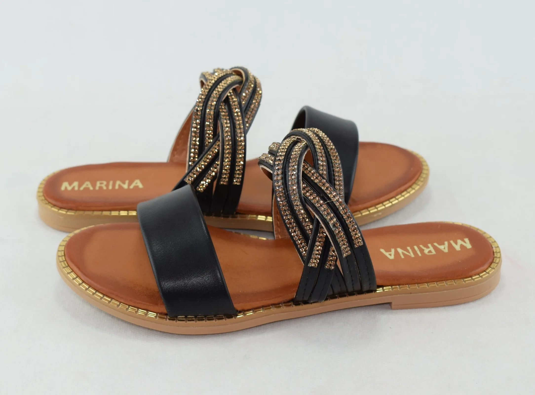 335-Sandale femme élégante  - Noir