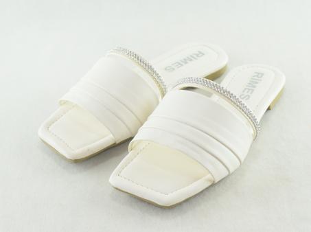 466 - Sandale femme élégante Blanc Matte Tendance 2023-2024