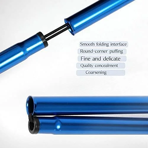 854 - Canne de Marche pliante ultra légère - bleu