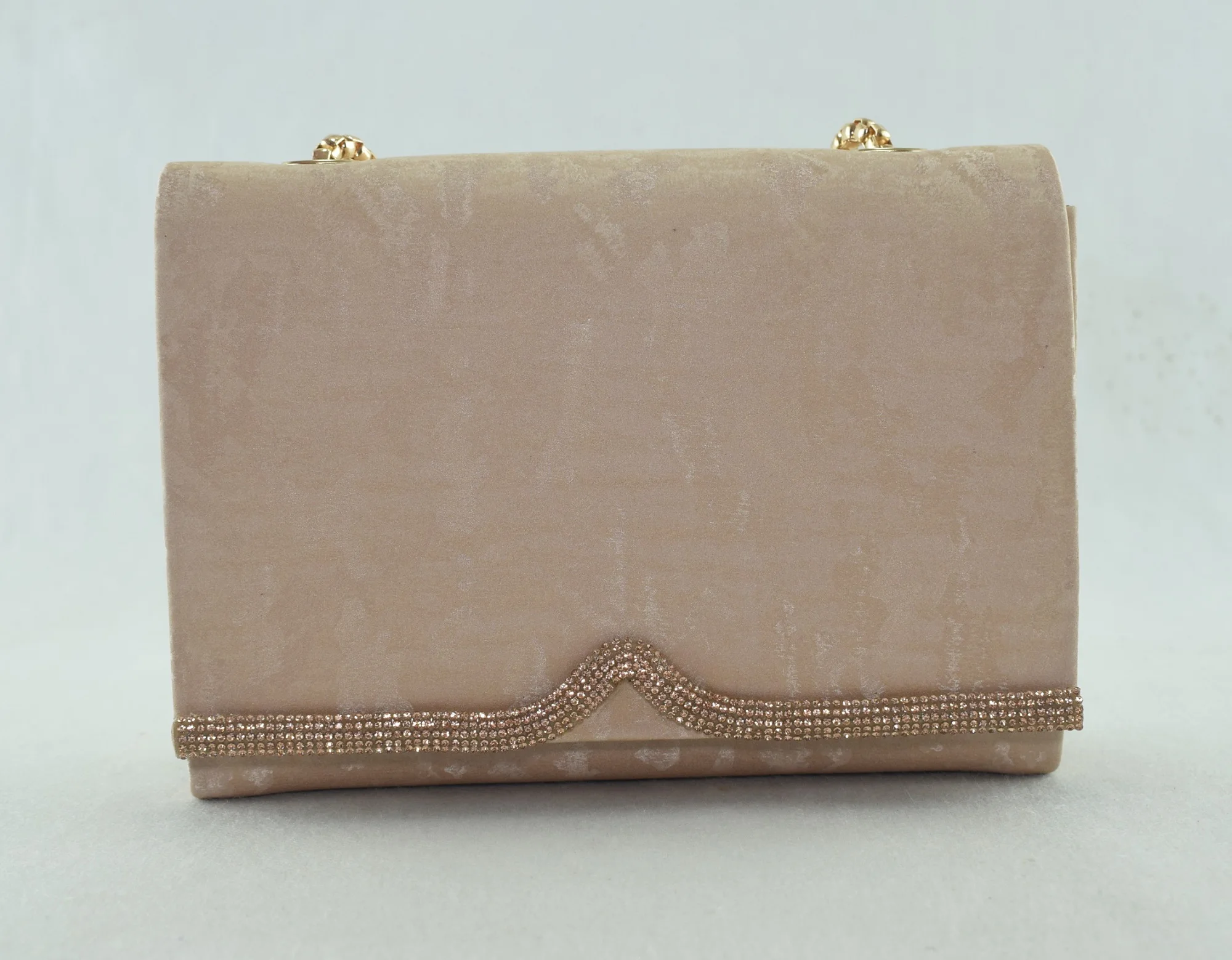 592 - Escarpins chaussures femme à talon haut avec sac - Beige