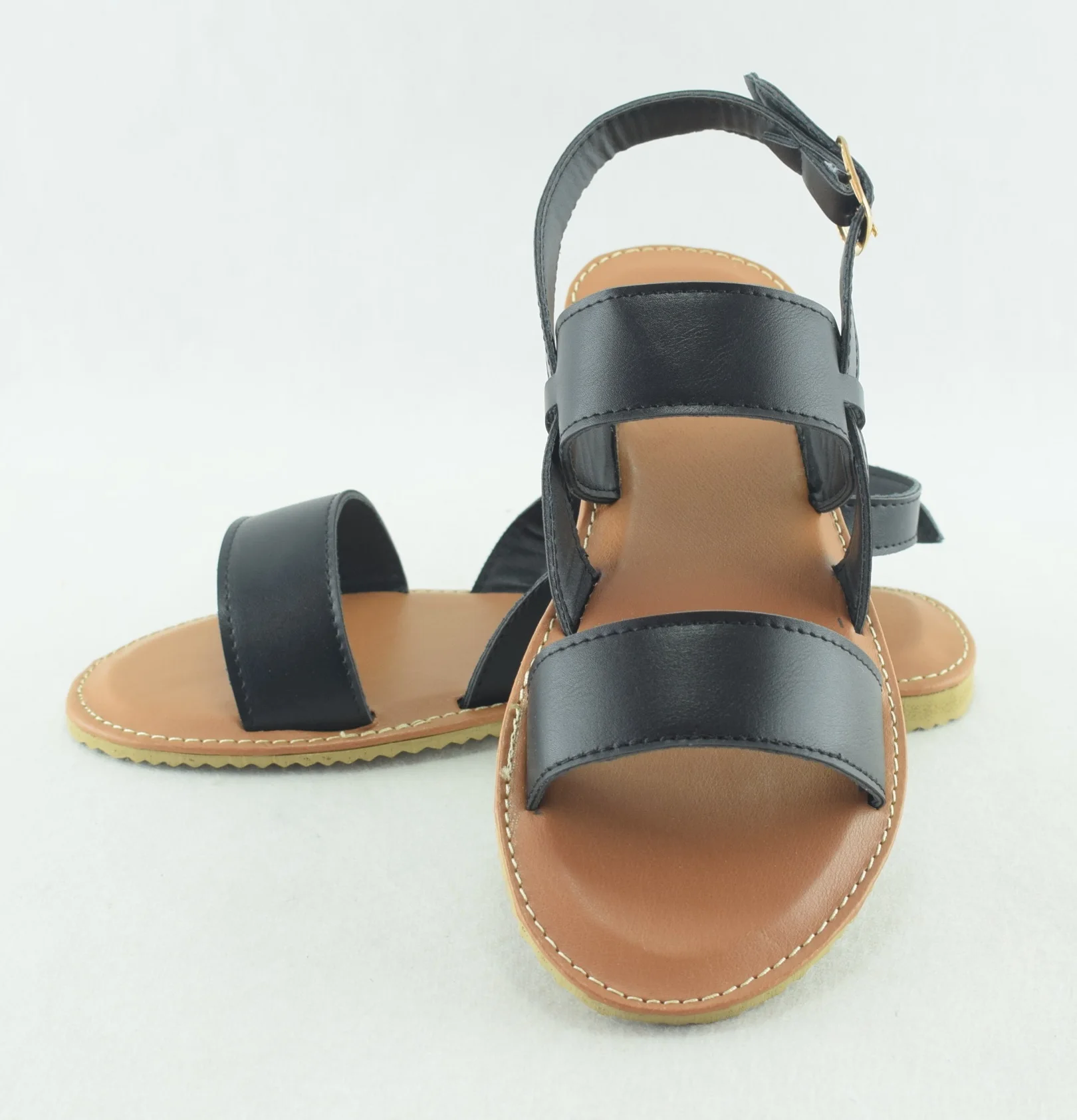 820-Sandales femme plate et légère tendance 2024-Noir