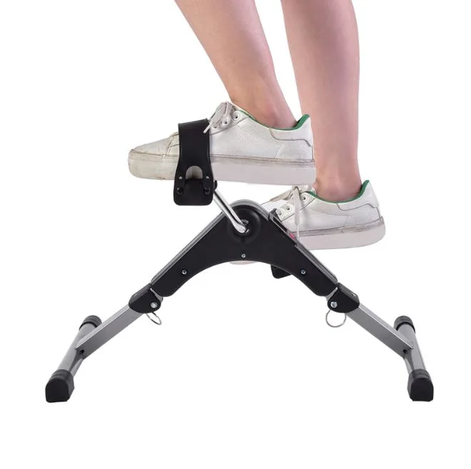 Mini vélo d'exercice à pédale Portable sous le bureau, Machine d'exercice de pied pour la rééducation des jambes en intérieur