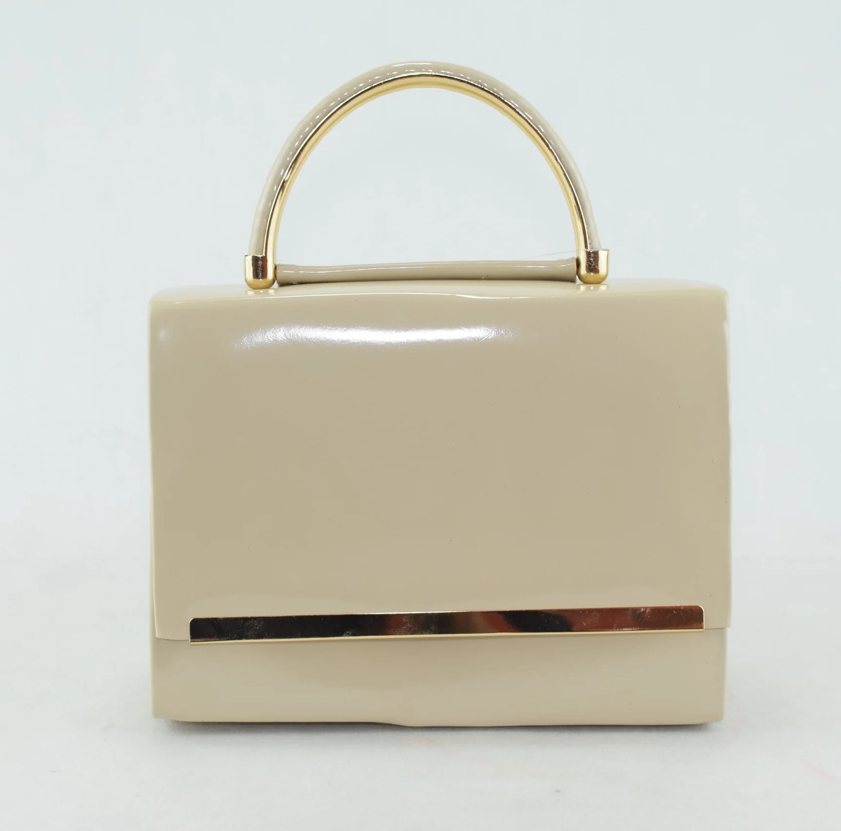 339 - Escarpins chaussures femme à talon haut avec sac - Beige