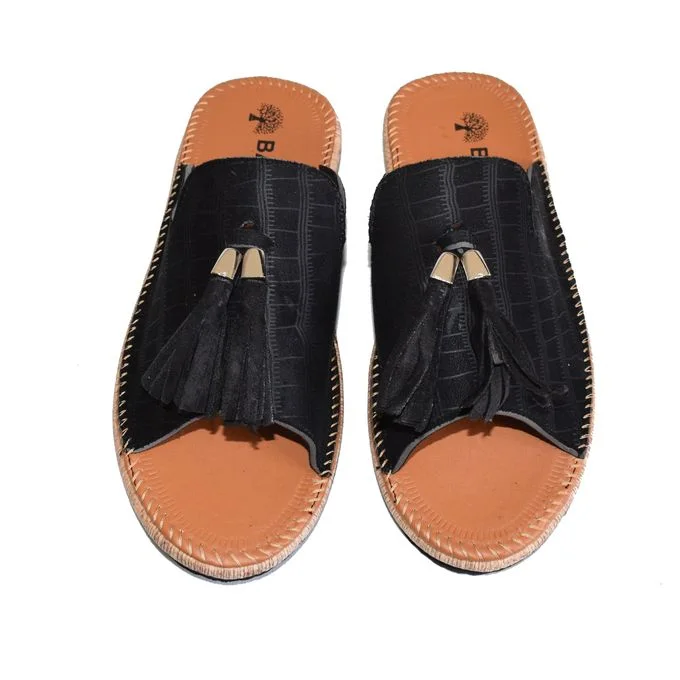 05-Sandale femme noir,Sandale cuir Souple et légère,confortable,haute qualité