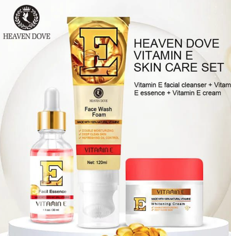مجموعة العناية بالبشرة (فيتامين E من Heaven Dove)