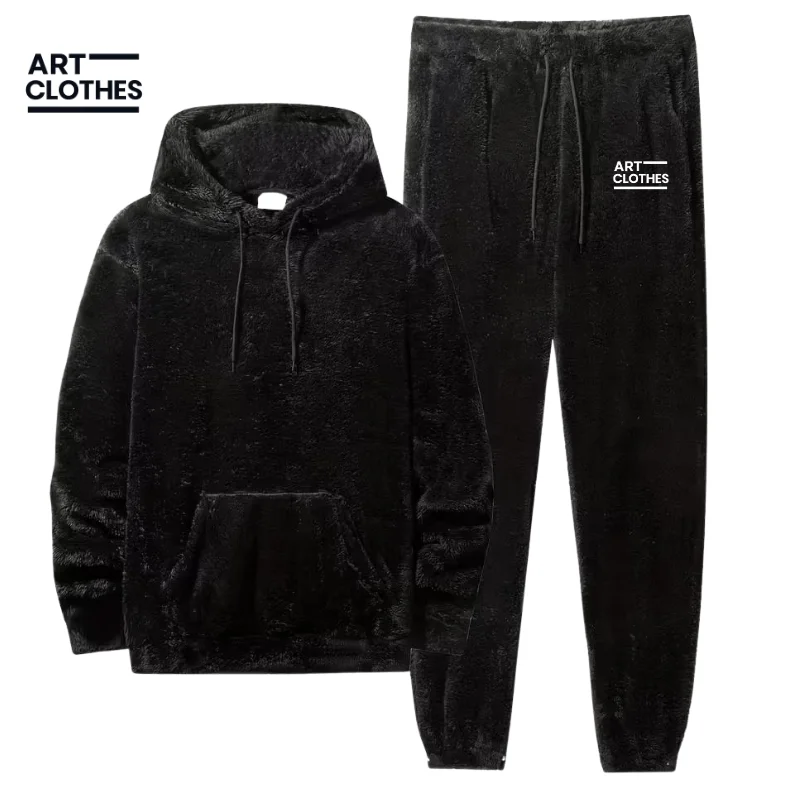 🔥 طقم رجالي شتوي فاخر بقبعة وسروال – دفء وأناقة في كل لحظة