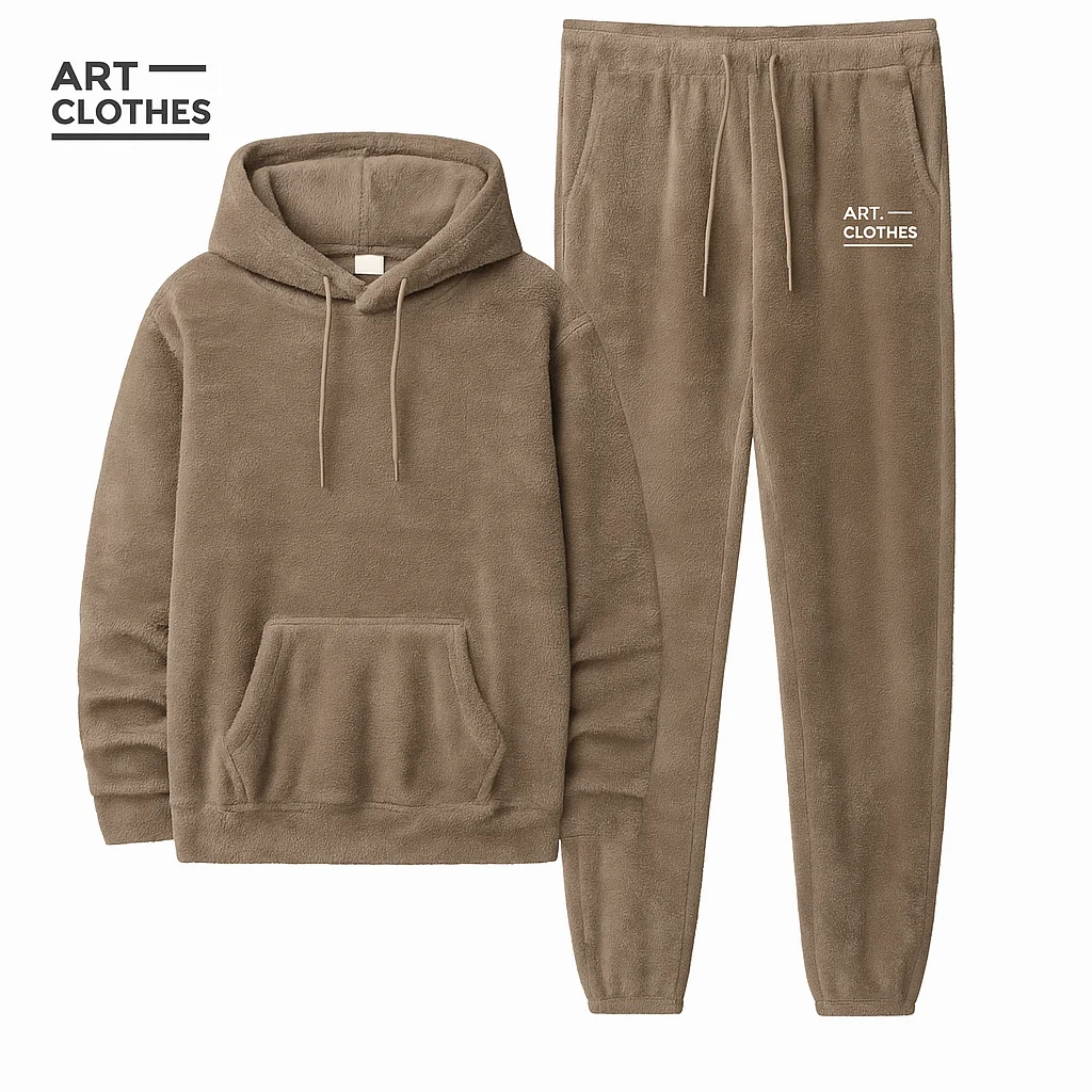 🔥 طقم رجالي شتوي فاخر بقبعة وسروال – دفء وأناقة في كل لحظة