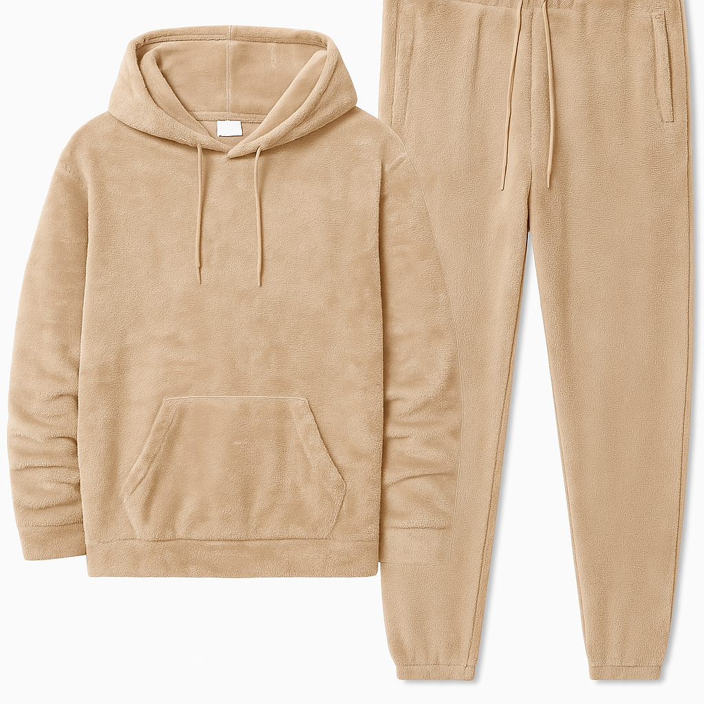 🔥 طقم رجالي شتوي فاخر بقبعة وسروال – دفء وأناقة في كل لحظة