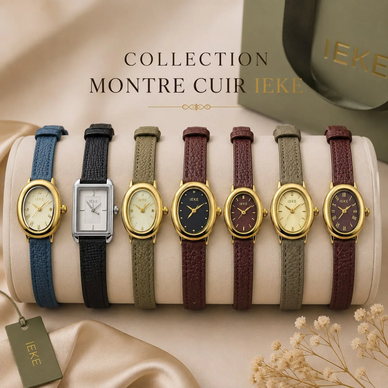 COLLECTION MONTRES CUIR IEKE