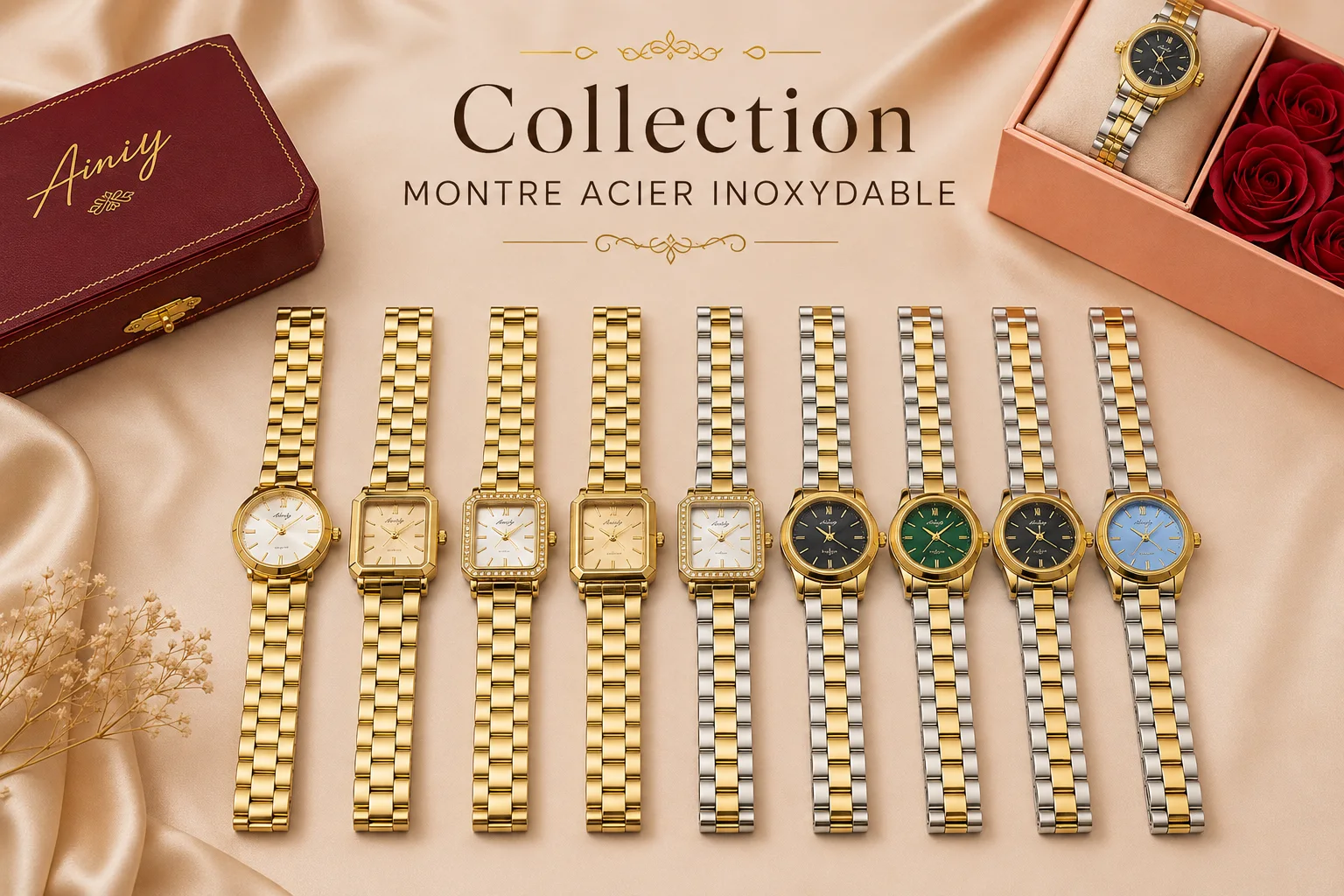 MONTRES EN ACIER INOXYDABLE