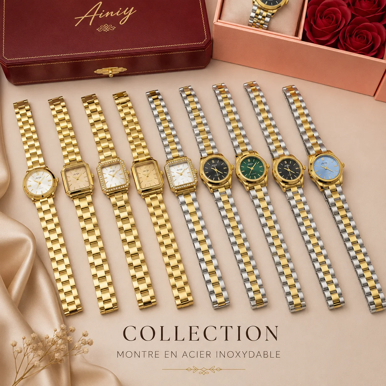 MONTRES EN ACIER INOXYDABLE
