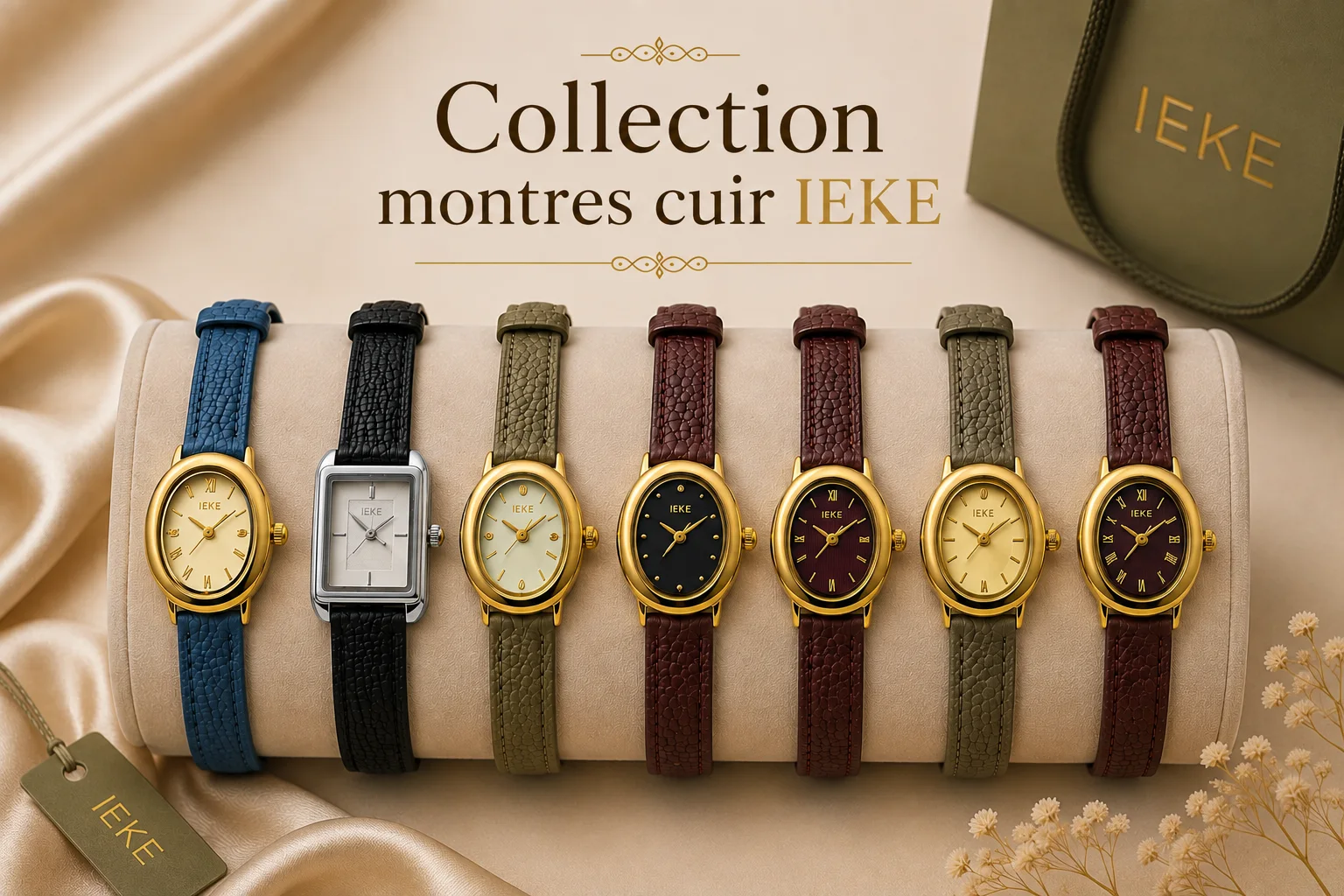 COLLECTION MONTRES CUIR IEKE