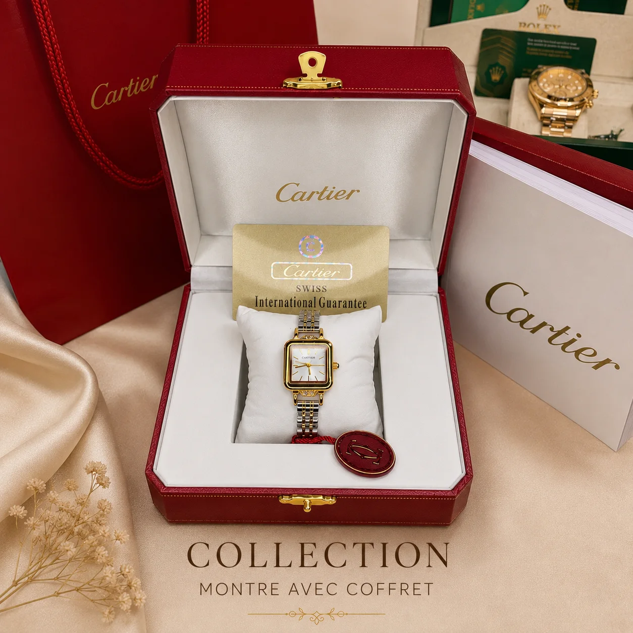 MONTRE FEMME AVEC COFFRET