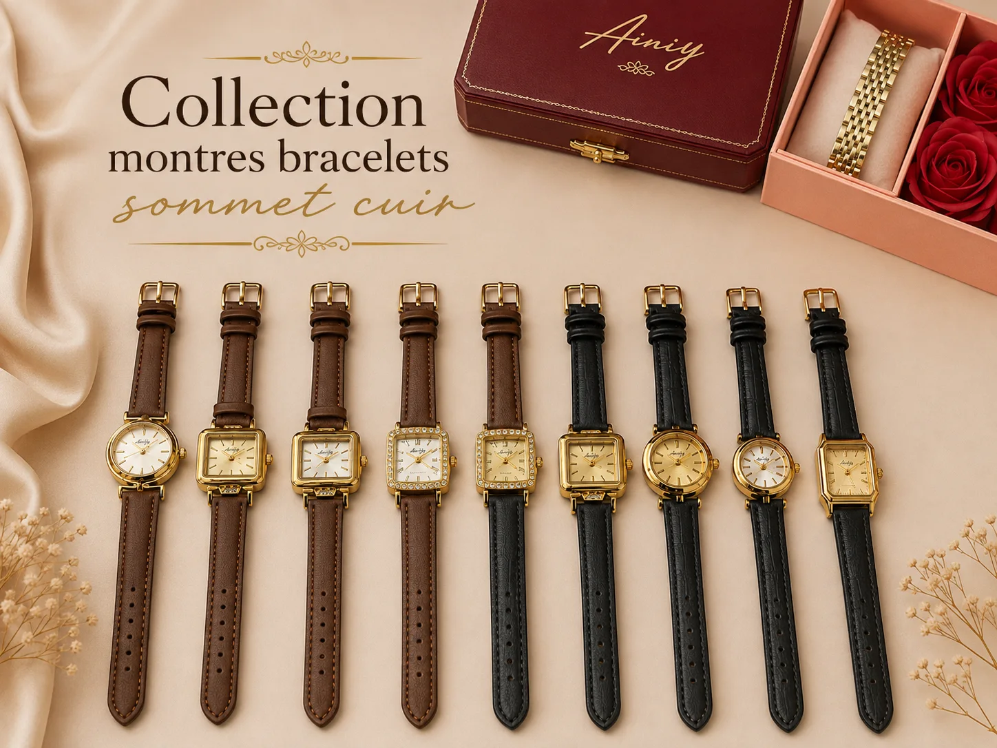 MONTRE BRACELET SIMILICUIR