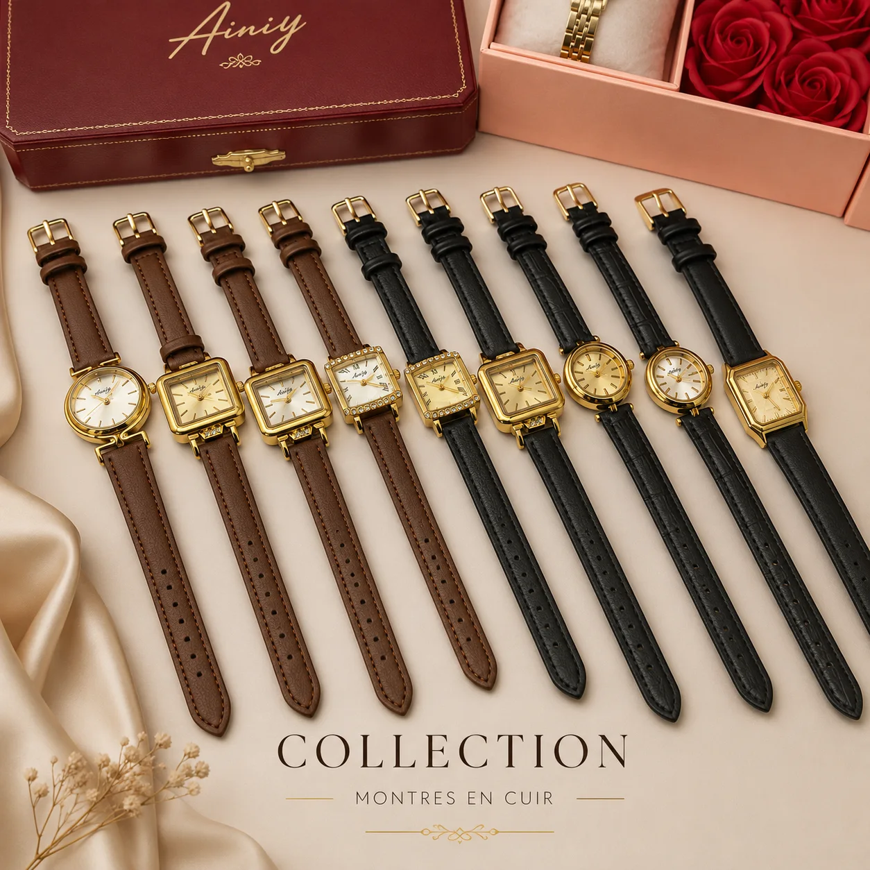 MONTRE BRACELET SIMILICUIR