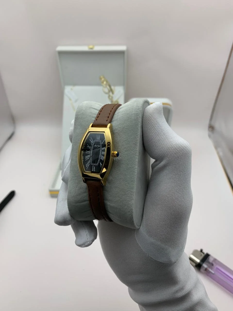 ساعة نسائية miliya جلد