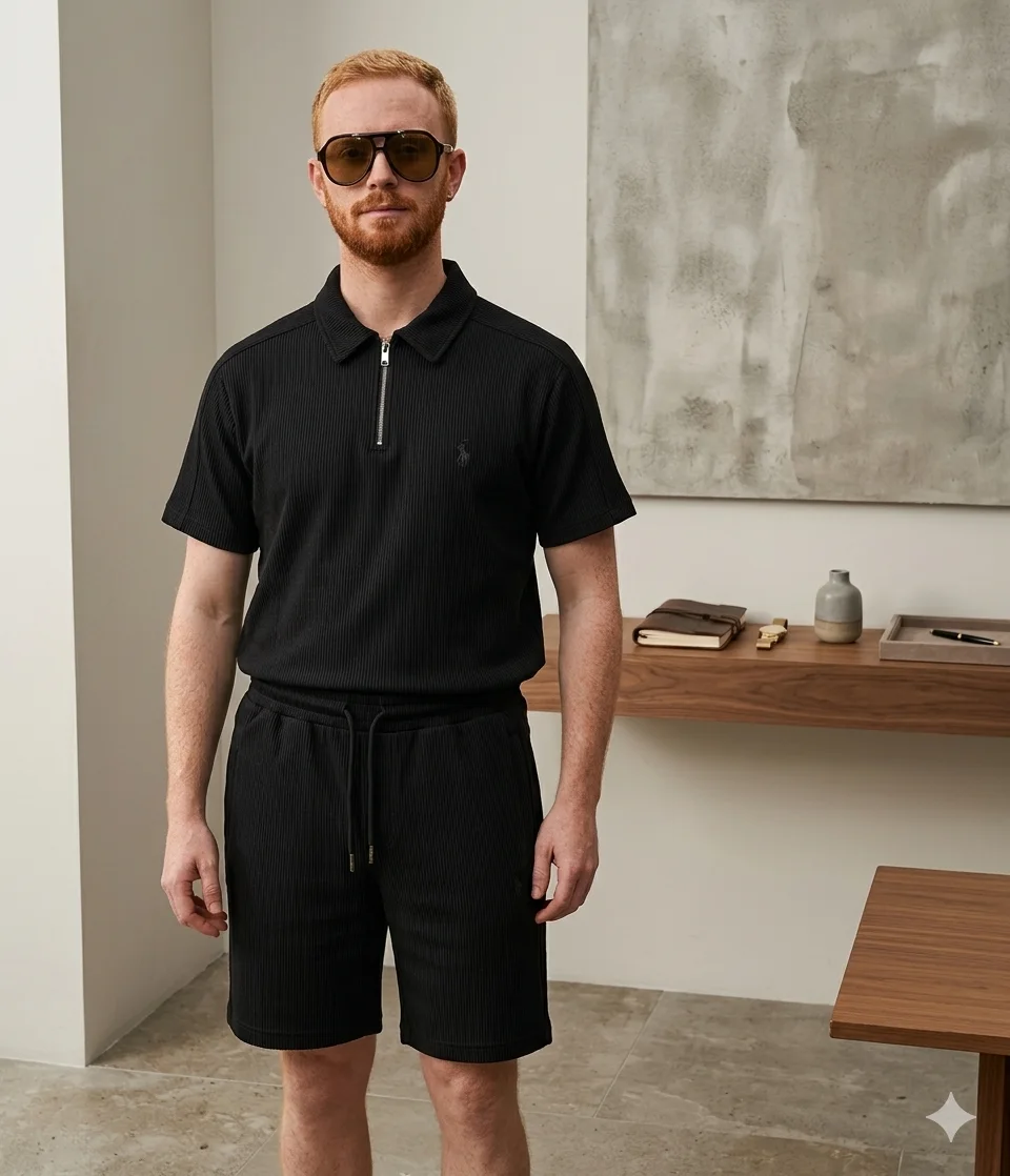 Ensemble Polo Zip & Short - كوليكسيون الصيف 2026