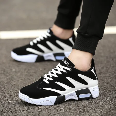 Fashion Men's Sports Casual Shoes-White