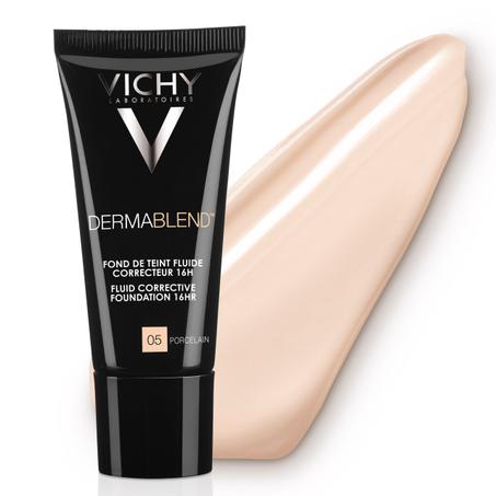 Vichy Dermablend Fond de Teint Fluide Correcteur SPF35 Tous Types de Peaux 05 PORCELAINE | 30ml
