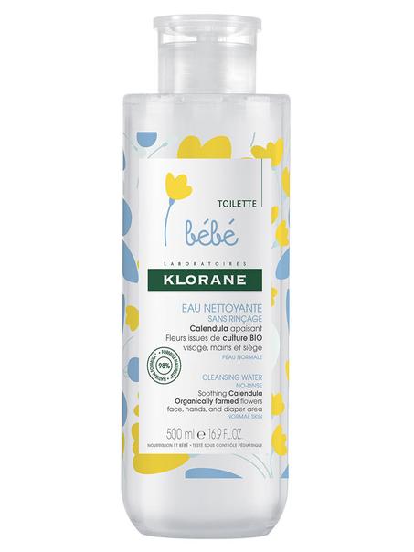 KLORANE BEBE EAU NETTOYANTE SANS RINÇAGE 500ML