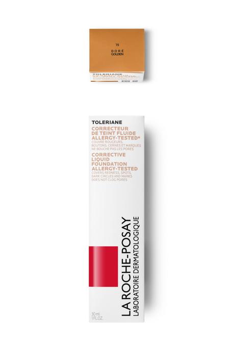 LA ROCHE POSAY TOLERIANE CORRECTEUR TEINT FLUIDE SPF25 PEAU SENSIBLE N15 BEIGE DORE | 30ML