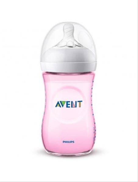 AVENT BIBRON NATURAL ROSE 260ML SCF 034/17