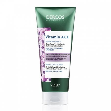 Vichy Dercos Nutrients Après-Shampoing Baume Vitamin A.C.E. Cheveux Ternes et Fatigués | 200ml