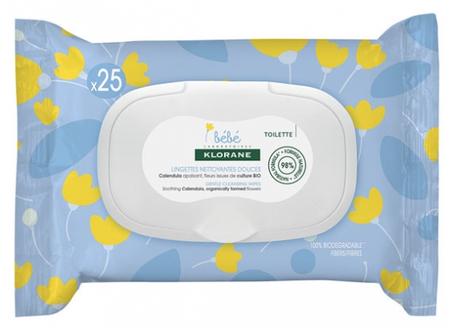 KLORANE BEBE LINGETTES DOUCE 25 U
