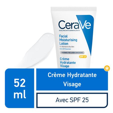 CeraVe Crème Hydratante Visage SPF30 Peau Normale à Sèche | 52ml
