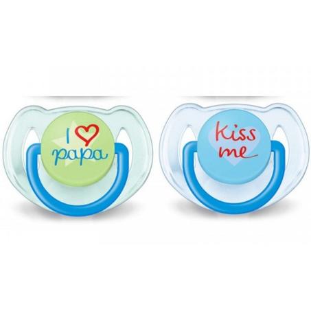 AVENT 2 SUCETTE ORTHODONTIQUE 6-18M SCF220/23 garçon X