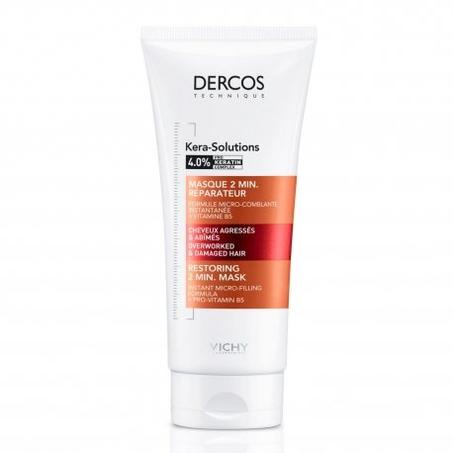 Vichy Dercos Kera-Solutions Masque 2min. Réparateur Cheveux Secs et Abîmés | 200ml