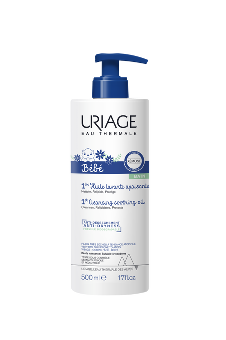 URIAGE BEBE HUILE LAVANTE APAISANTE FORMULE XEMOSE 500ML