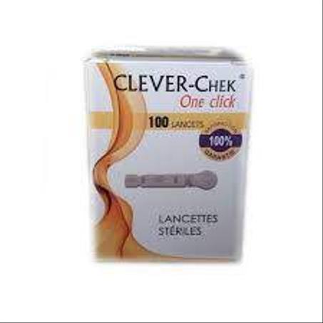 CLEVER CHEK 100 LANCETTES STERILES JAUNE/ACCU CHECK