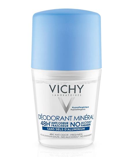 Vichy Déodorant Minéral Peau Sensible 48H Sans Sels d’Aluminium 50ml