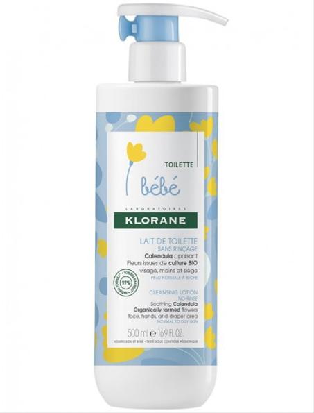 KLORANE BEBE LAIT DE TOILETTE SANS RINÇAGE 500ML