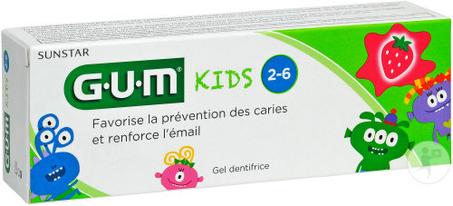 GUM DENTIFRICE KIDS DE 2 ANS A 6 ANS 3000