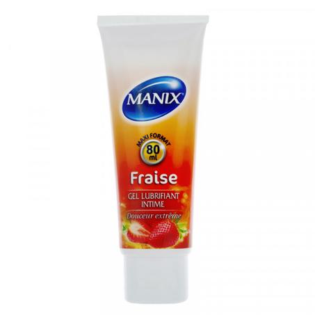 MANIX GEL LUBRIFIANT FRAISE 80ML
