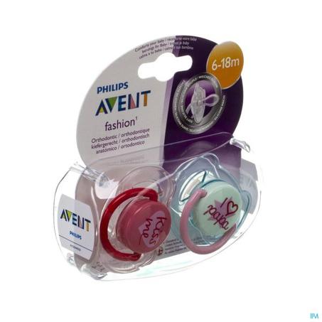 AVENT 2 SUCETTE ORTHODONTIQUE 6-18M SCF 222/23 FILLE