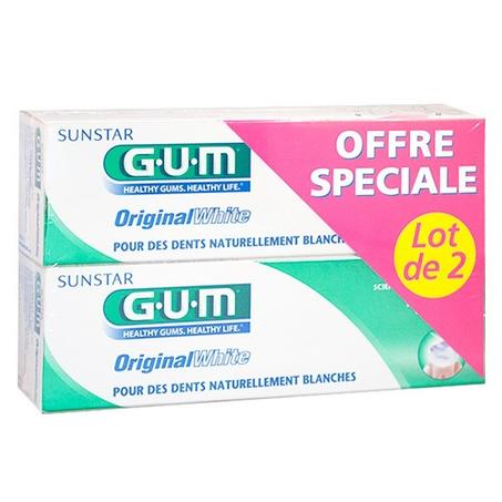 GUM DENTIFRICE ORIGINAL WHITE LOT DE 2 REF1745/2