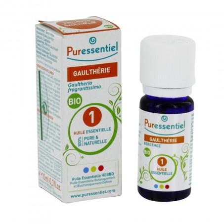 PURESSENTIEL HUILE ESSENTIELLE GAULTHERIE BIO 10 ML