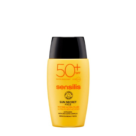 Sensilis Sun Secret Ultralight Water Fluid Anti-âge SPF50 - Peau mixte à grasse.